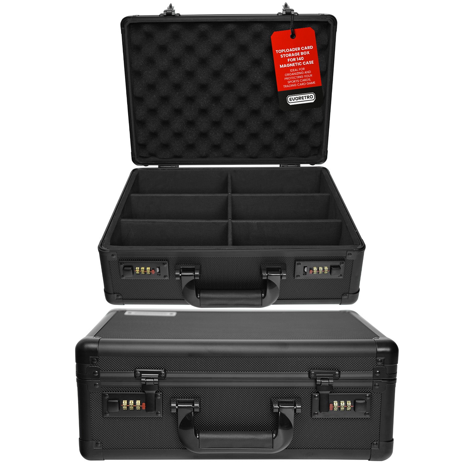 Toploader Card Storage Box for 140 Magnetic Case & 600 Toploader Combination Lock