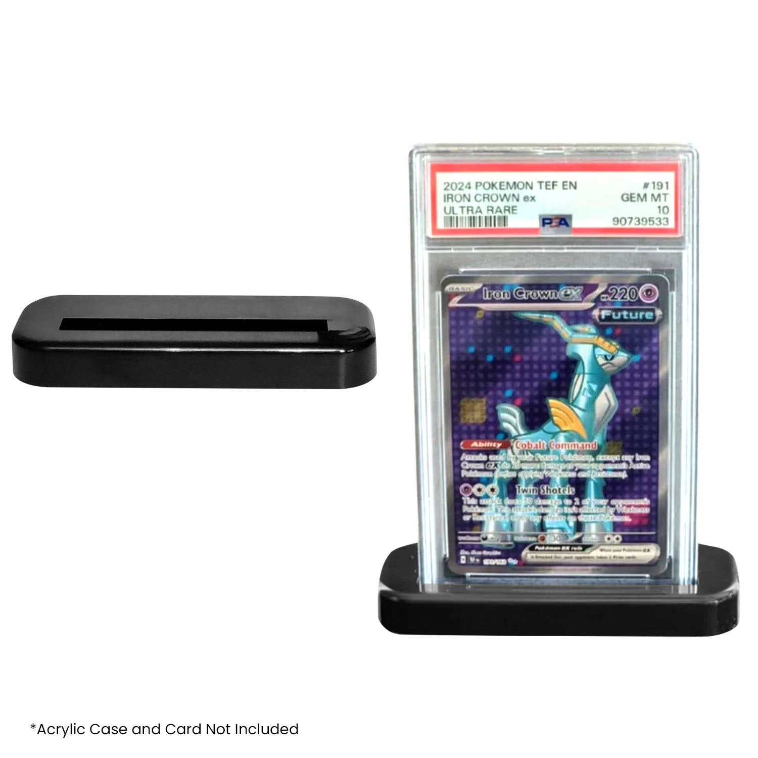 Black PSA & CGC Graded Card Slab Display Stand - Compatible with All Major Grading Card Loose