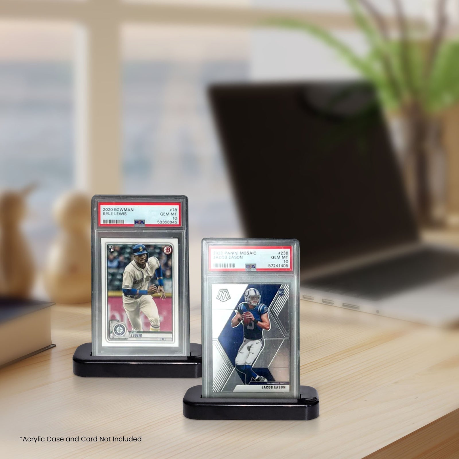 Présentoir noir pour cartes gradées PSA et CGC - Compatible avec tous les principaux chargements de cartes gradées.