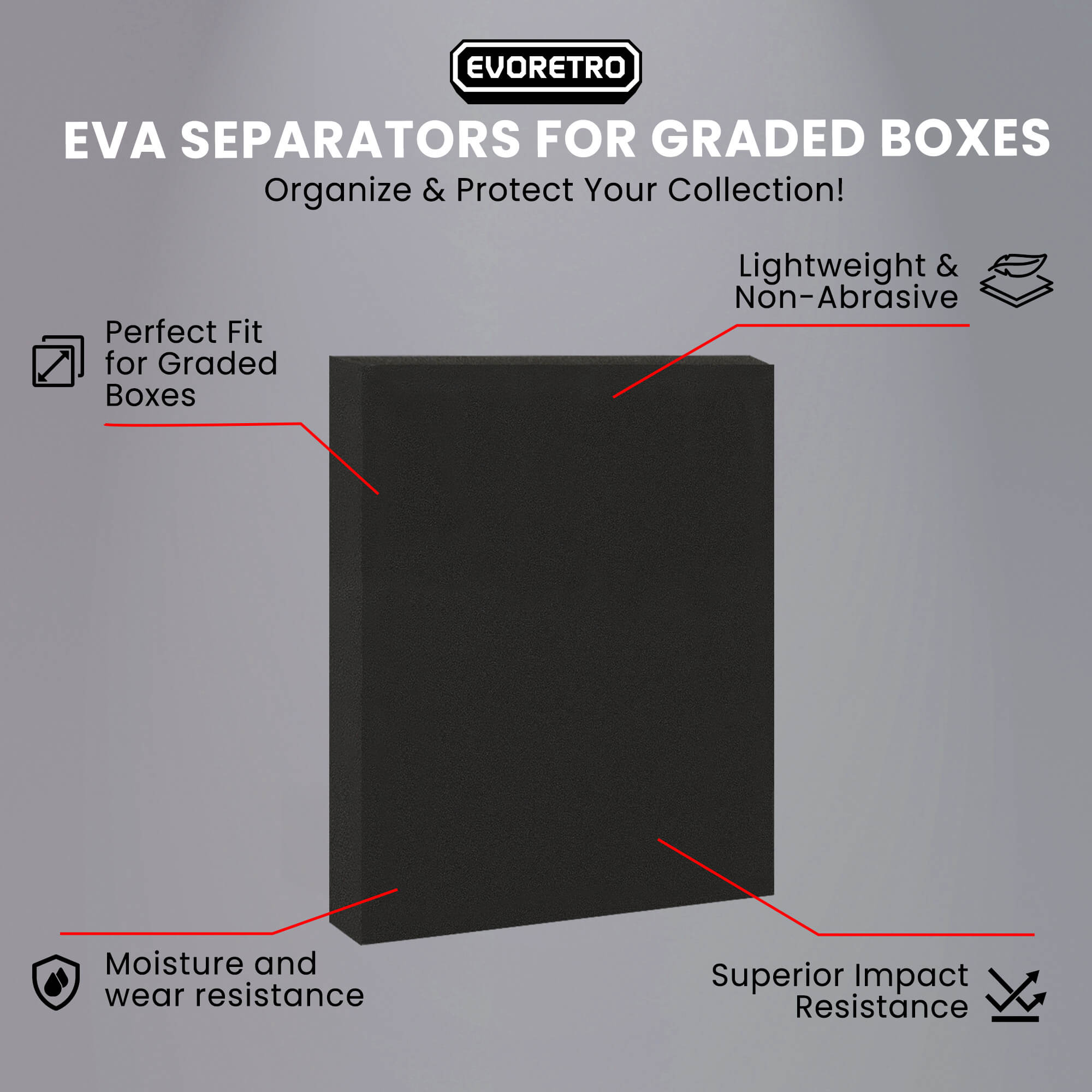 Séparateurs EVA – 3 pièces dans un sac OPP