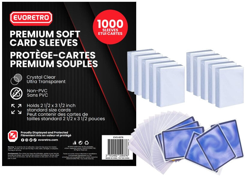 Premium Soft Card Sleeves - Pack of 1000