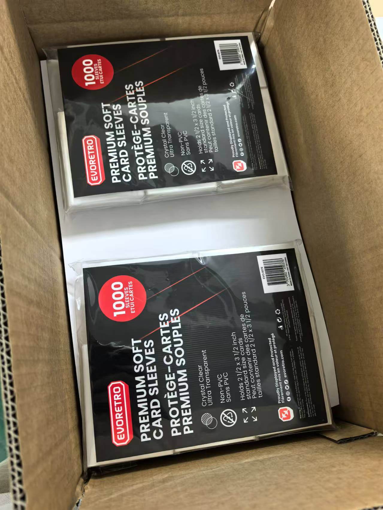 EVORETRO Premium Soft Card Sleeves - Pack of 1000 EVORETRO Canada EVORETRO Premium Soft Card Sleeves - Pack of 1000 EVORETRO Canada
