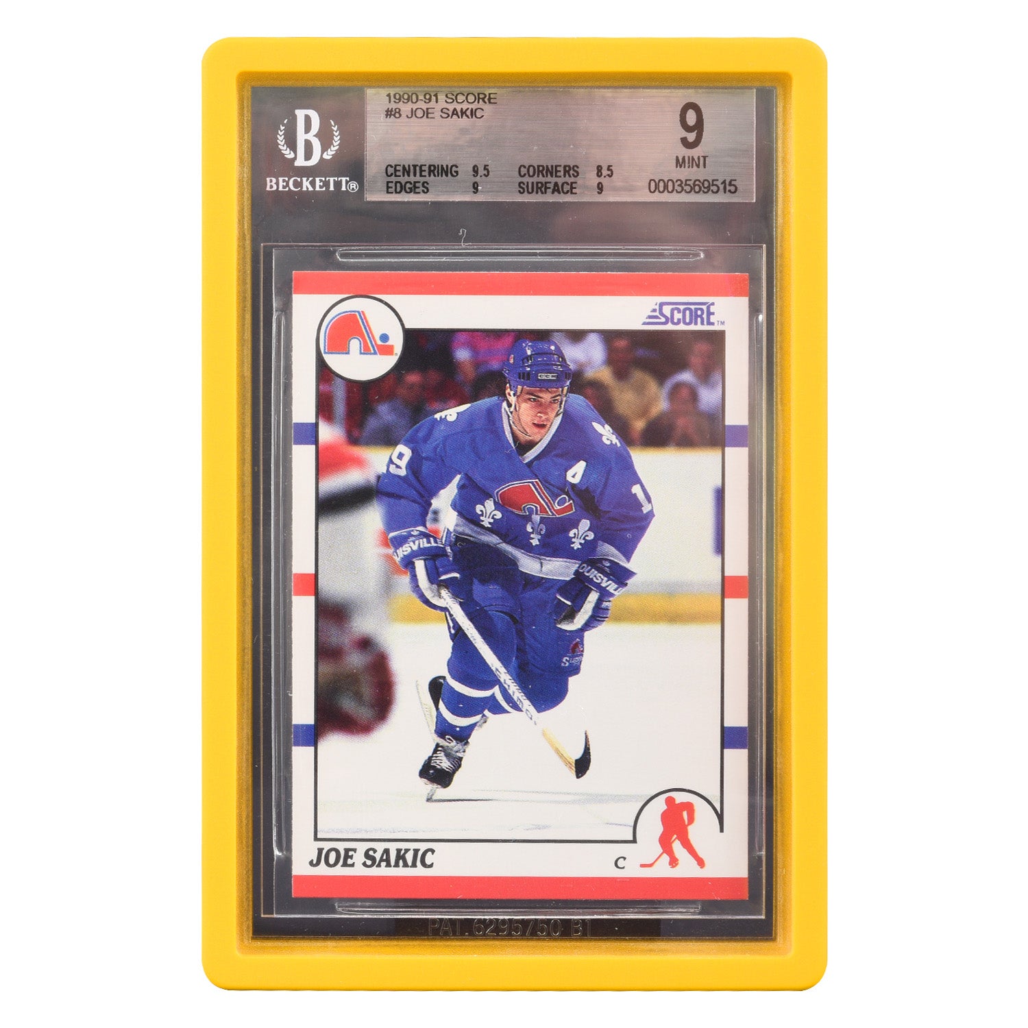 EVORETRO yellow bumper for Beckett BGS slab protective case for graded trading cards