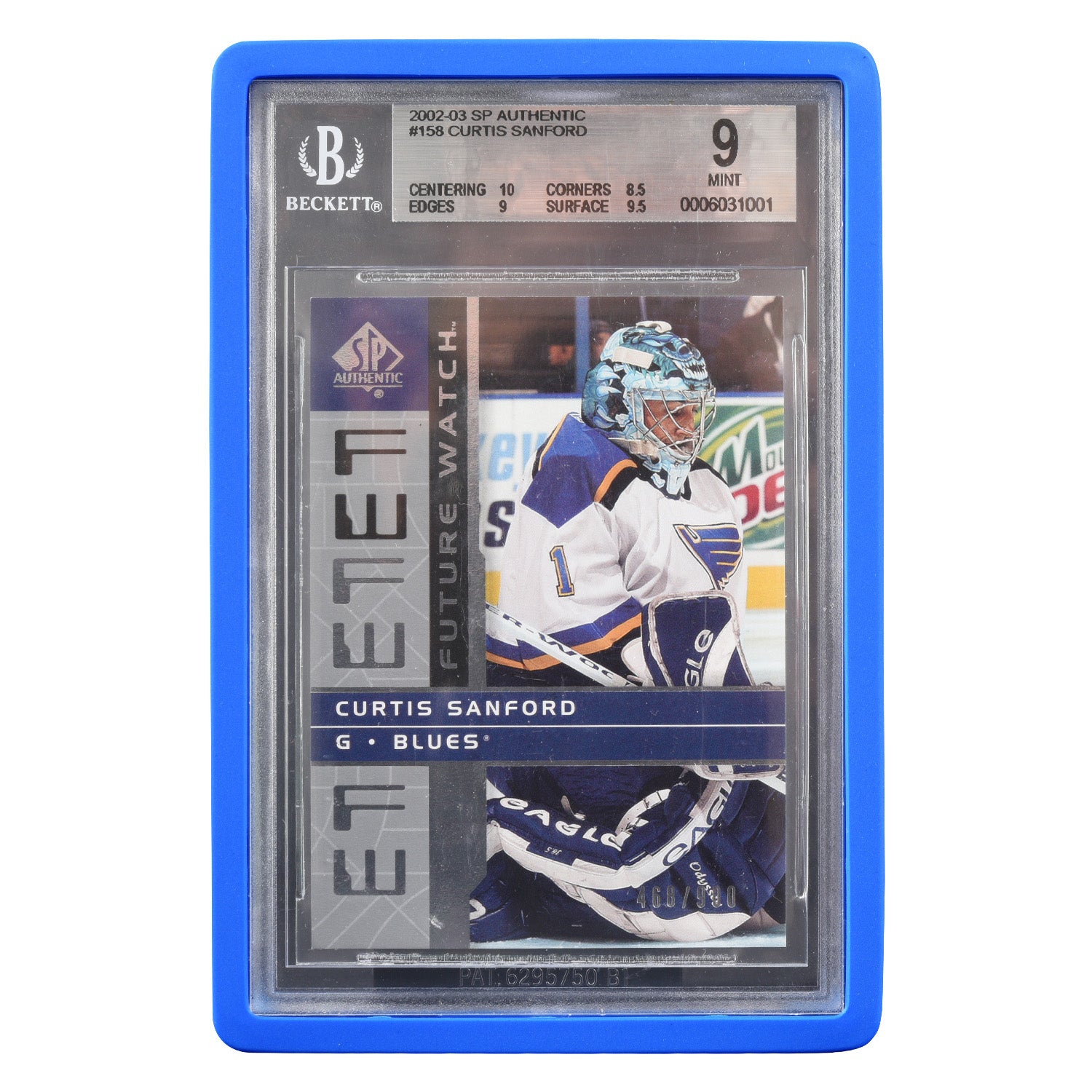 EVORETRO blue bumper for Beckett BGS slab protective case for graded trading cards
