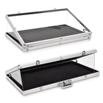 Vitrine en aluminium pour cartes et jouets 24 x 20 x 4 pouces 