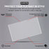 Transparent playmat holder with features on a gray background, branded 'Evoretro'.