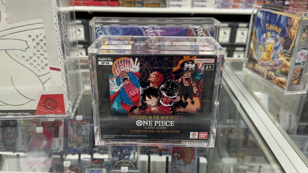 Acrylic Case Display for Bandai One Piece OPP 4-6 TCG Booster Box English Pack of 1