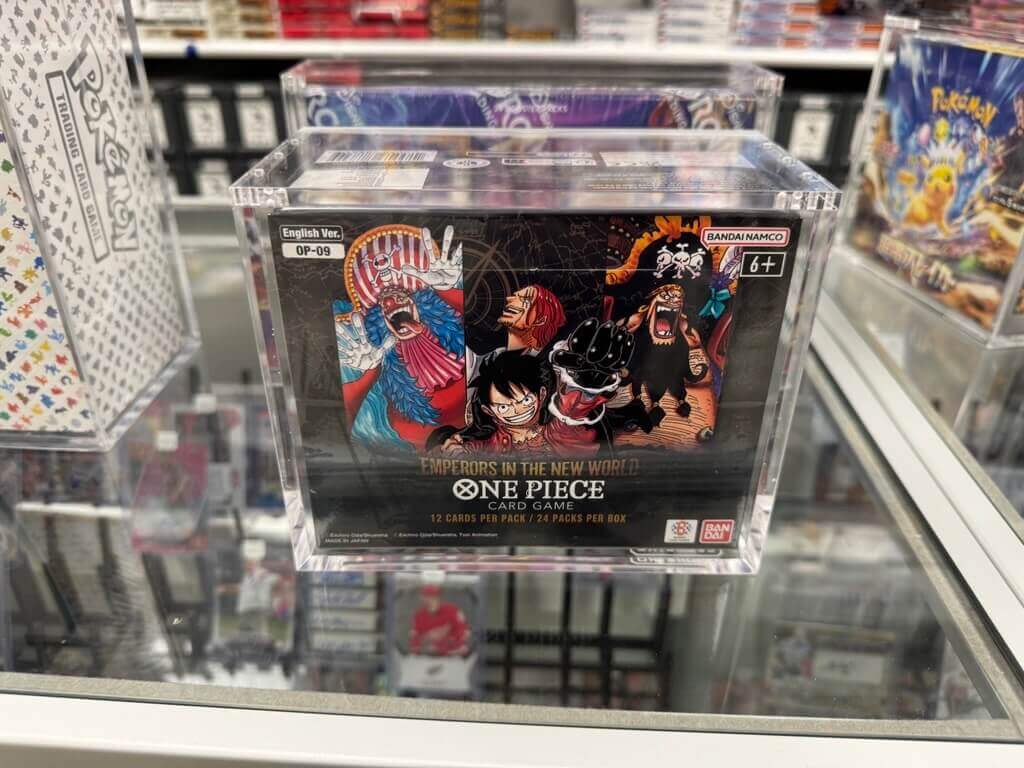 Boîte d’Exposition en Acrylique pour Boîte de Boosters Bandai One Piece OPP 4-6 TCG – Version Anglaise, Paquet de 1