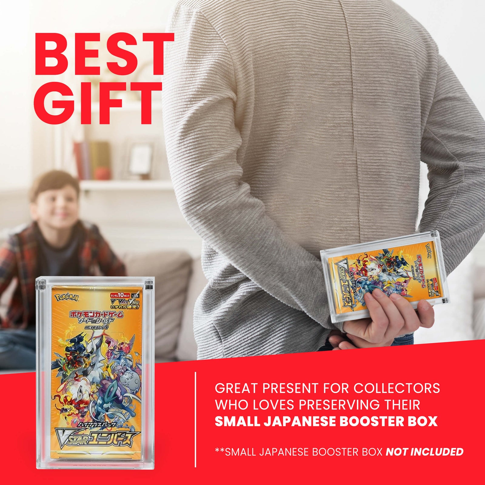 Boîtier acrylique magnétique EVORETRO pour petit booster box japonais