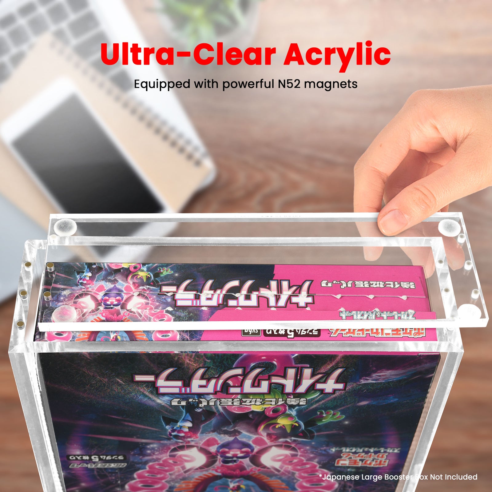 Boîtier acrylique magnétique EVORETRO pour gros booster box japonais