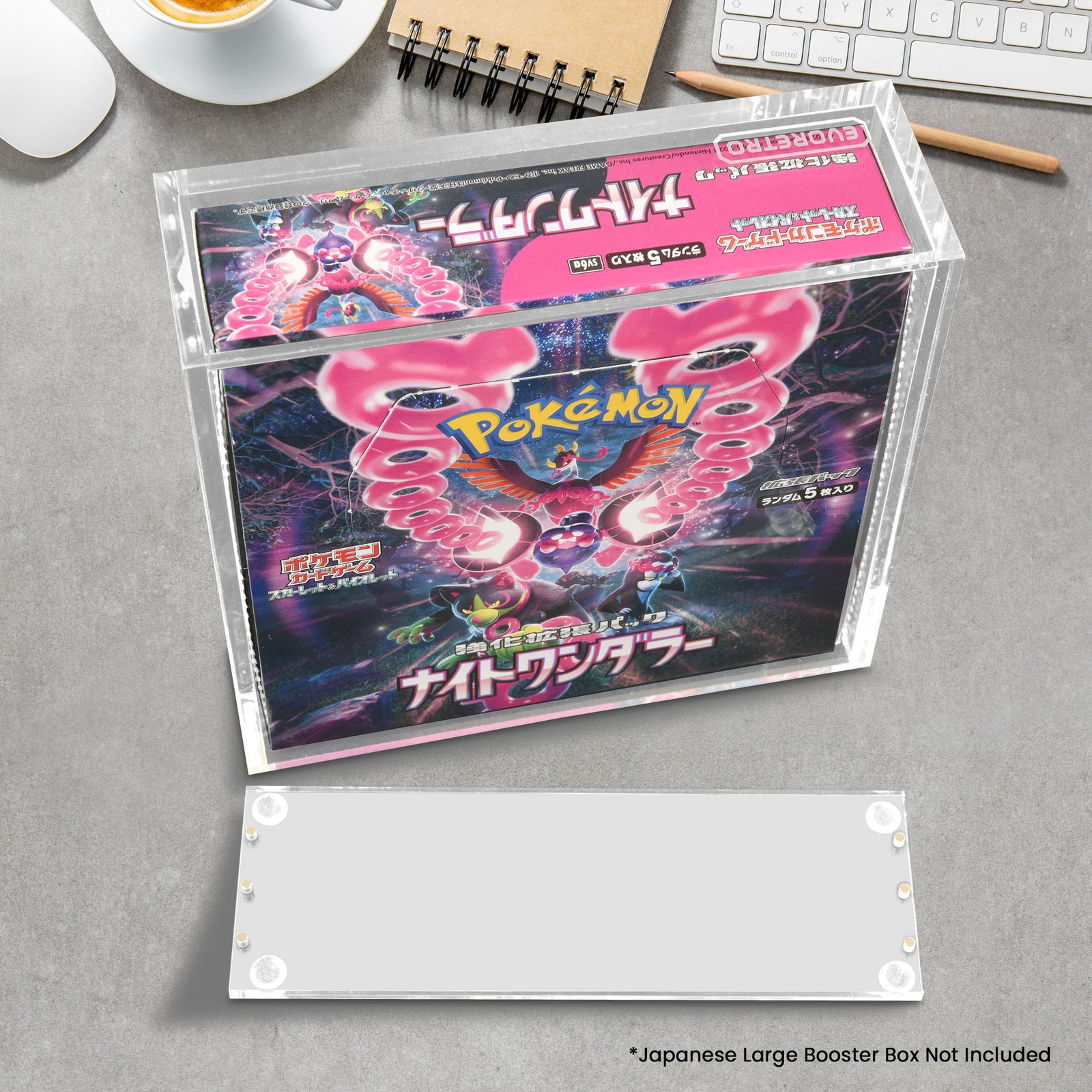 Boîtier acrylique magnétique EVORETRO pour gros booster box japonais