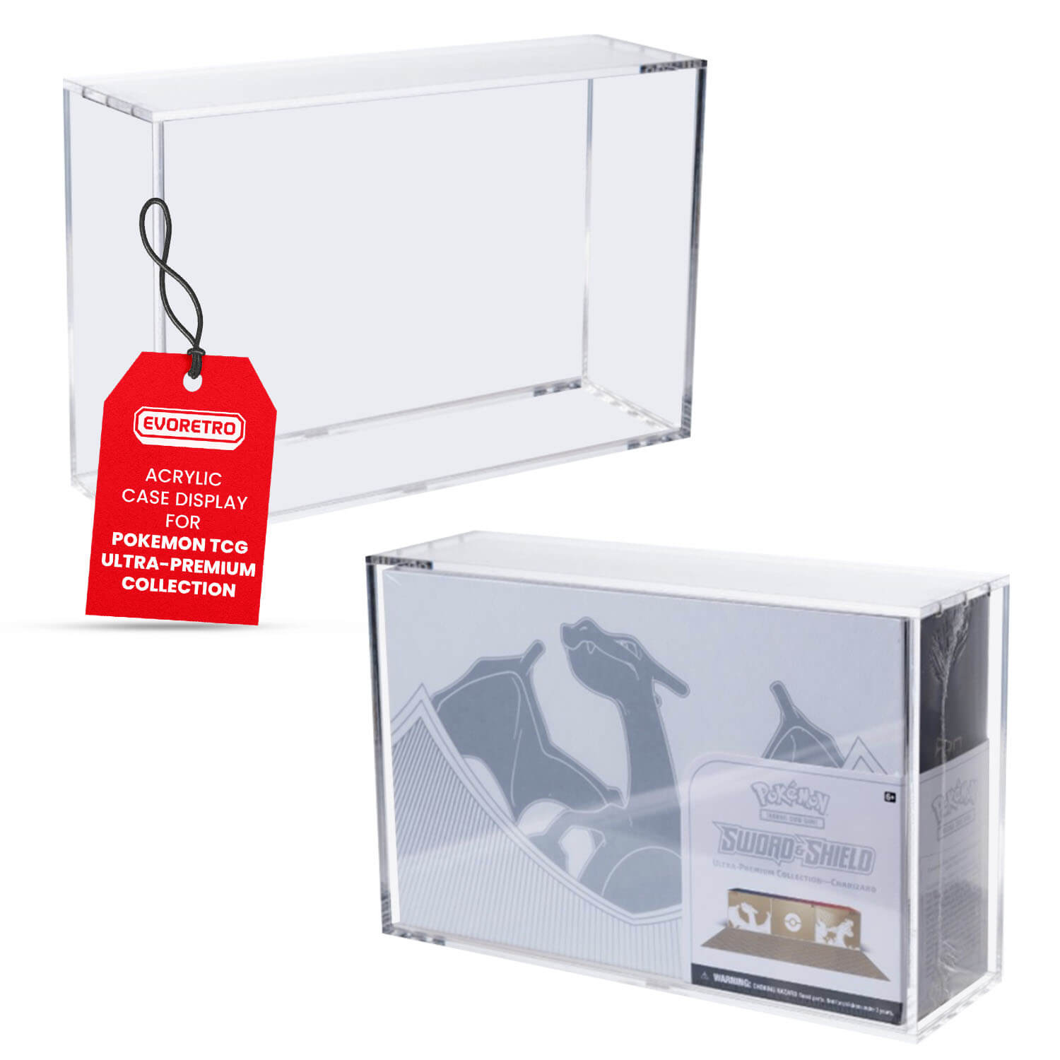 Acrylic Case Display for Pokemon TCG UltraPremium Collection Charizard Pack of 1
