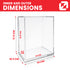 EVORETRO Acrylic Case Display for Standard size 4" Funko Pop Pack of 1