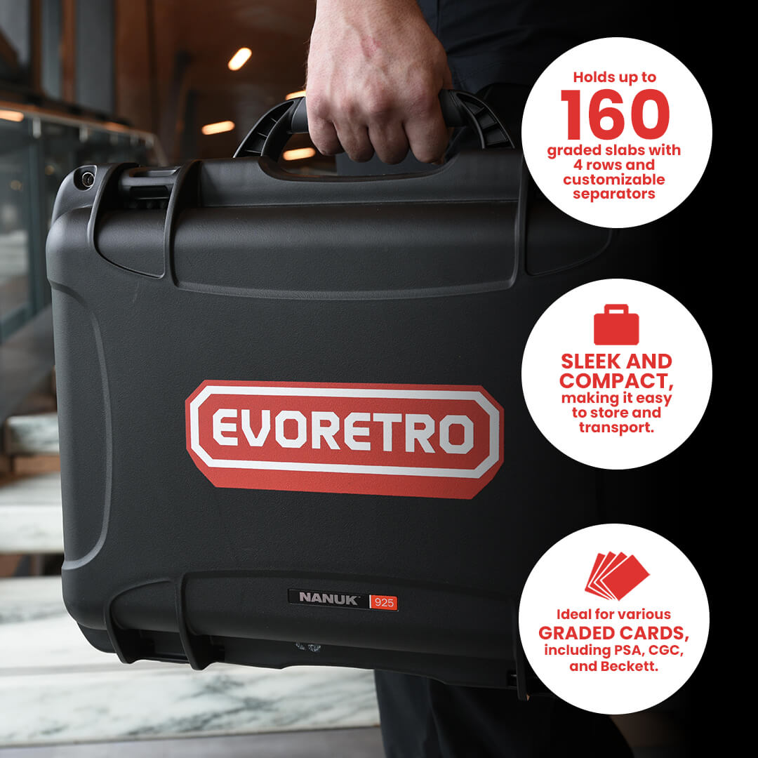 EVORETRO Premium Graded Waterproof Card Case Fortress XL