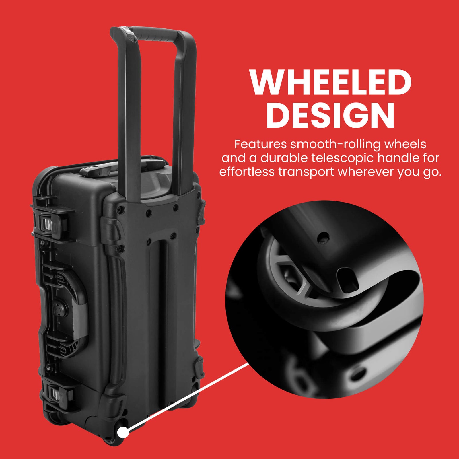 Valise à Roulettes Imperméable EVORETRO – Capacité de 160 Cartes Gradées