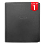 EVORETRO 4x3 trading card binder with zipper black pack of 1 holds 528 cards