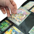 EVORETRO trading card binder side loading pocket inserting card into sleeve