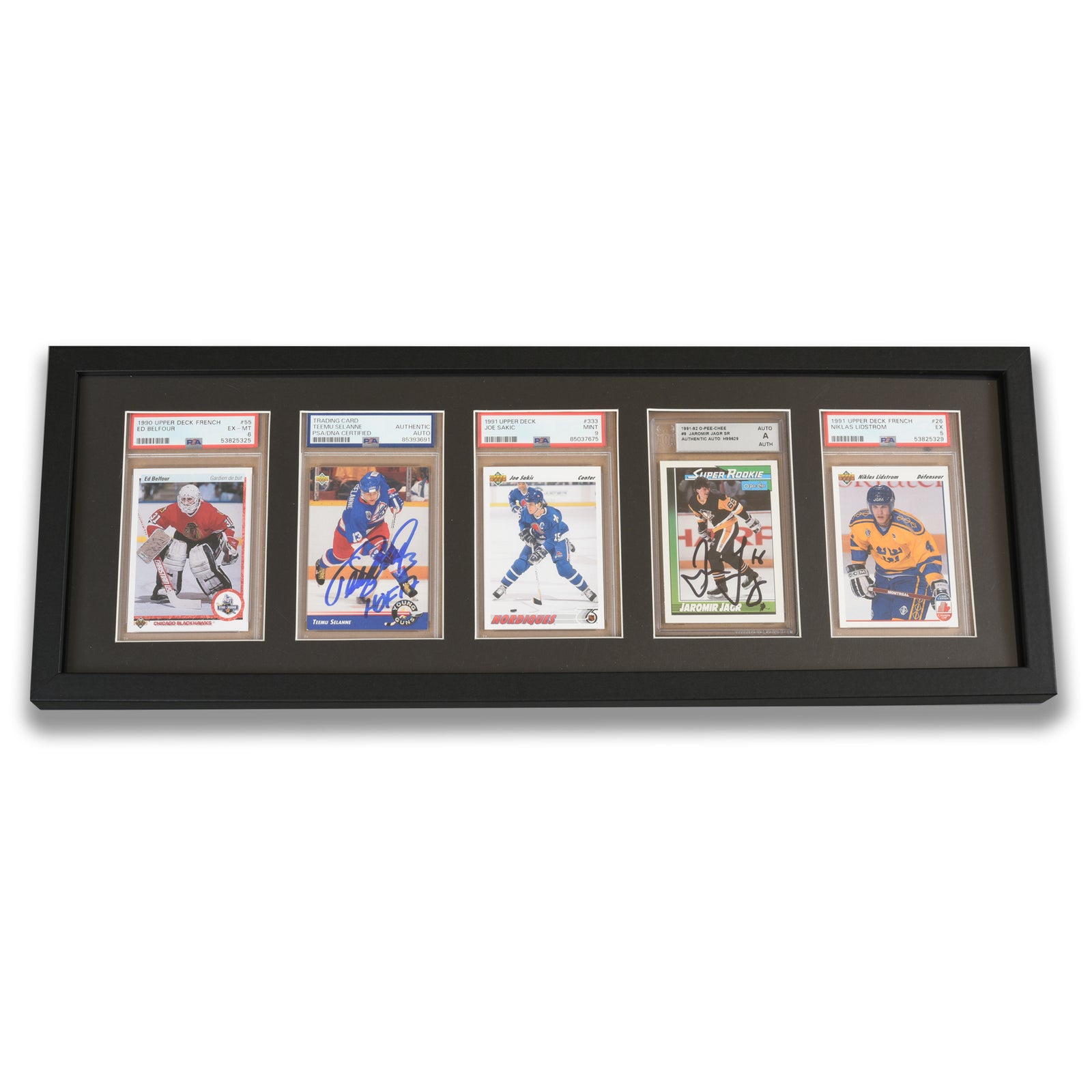 Premium PSA Graded Wooden Frame Display with UV Glass
