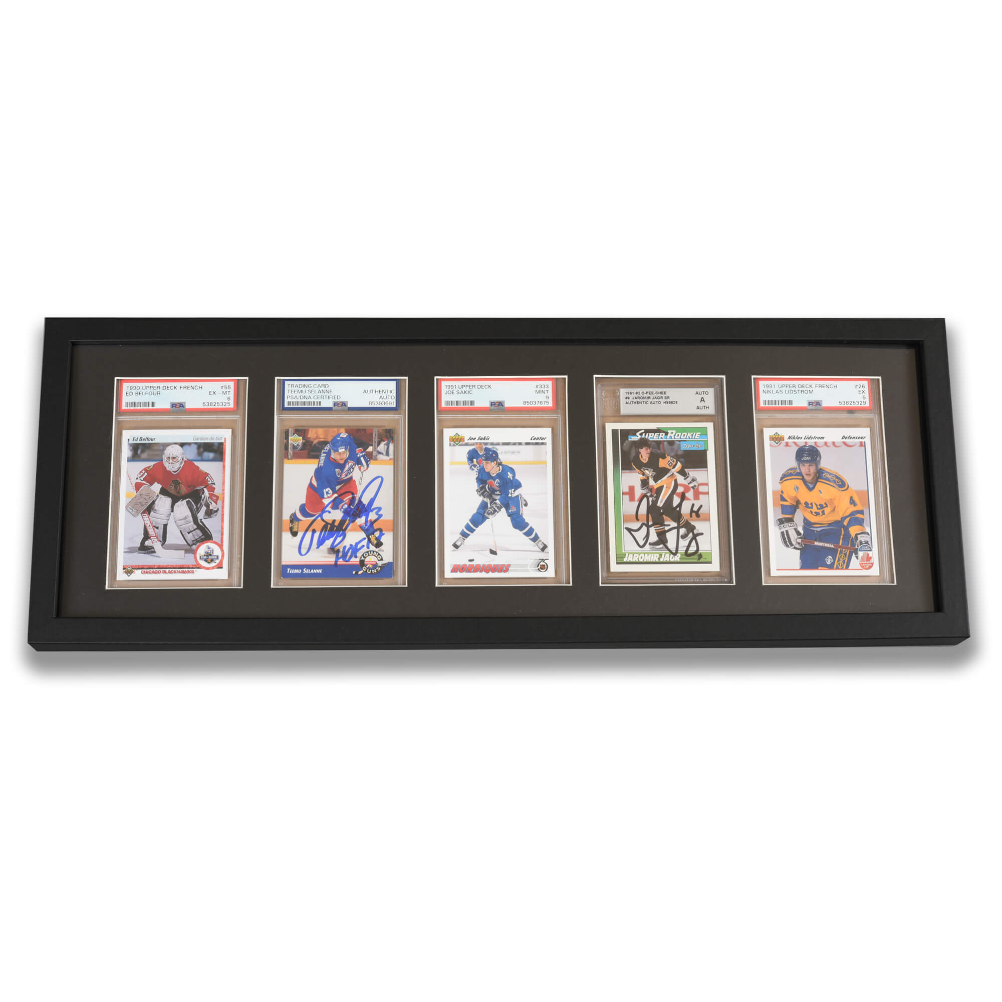 Cadre en Bois Premium pour Cartes Gradées PSA avec Verre Anti-UV