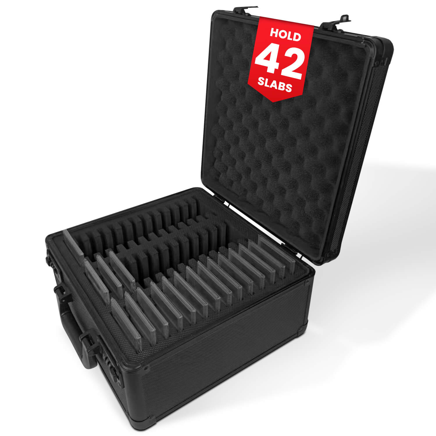 Boîtier 3 Rangées avec Fentes Individuelles pour 42 Cartes Gradées – Noir