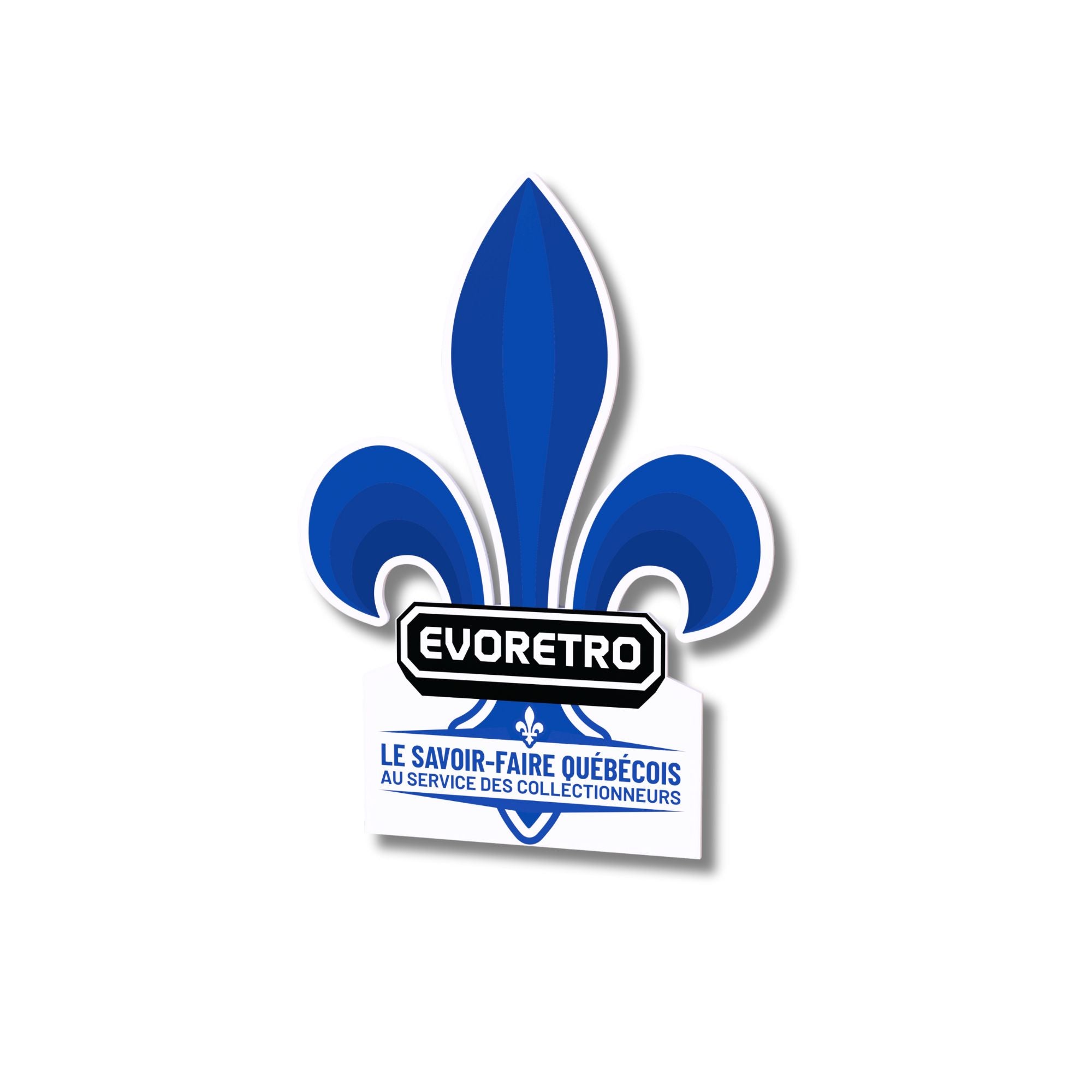 EVORETRO Poster – Québec Emblem 28 CM x 21 CM