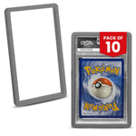 10 pack gray bumper graded slab protectors for PSA slabs protecting trading card cases