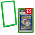10 pack green bumper graded slab protectors for PSA slabs protecting trading card cases