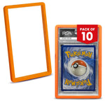 10 pack orange bumper graded slab protectors for PSA slabs protecting trading card cases