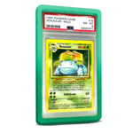 Green gradient glitter bumper graded slab protector for PSA slabs protecting trading cards