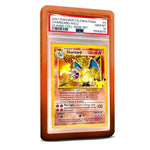 Orange black glitter bumper graded slab protector for PSA slabs protecting trading cards