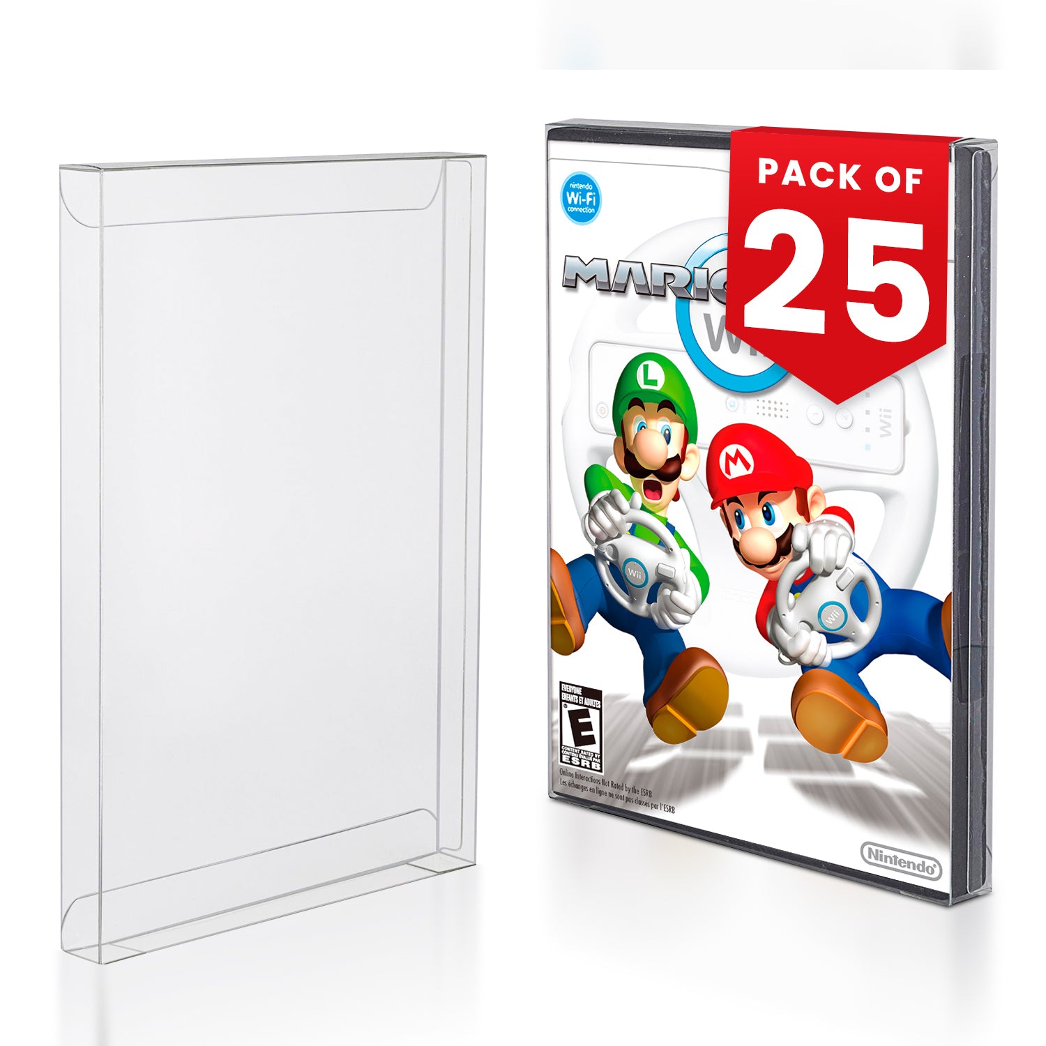 Nintendo Gamecube / XBOX 360 / WII / PS2 / DVD EVORETRO PET Protectors - Pack of 25