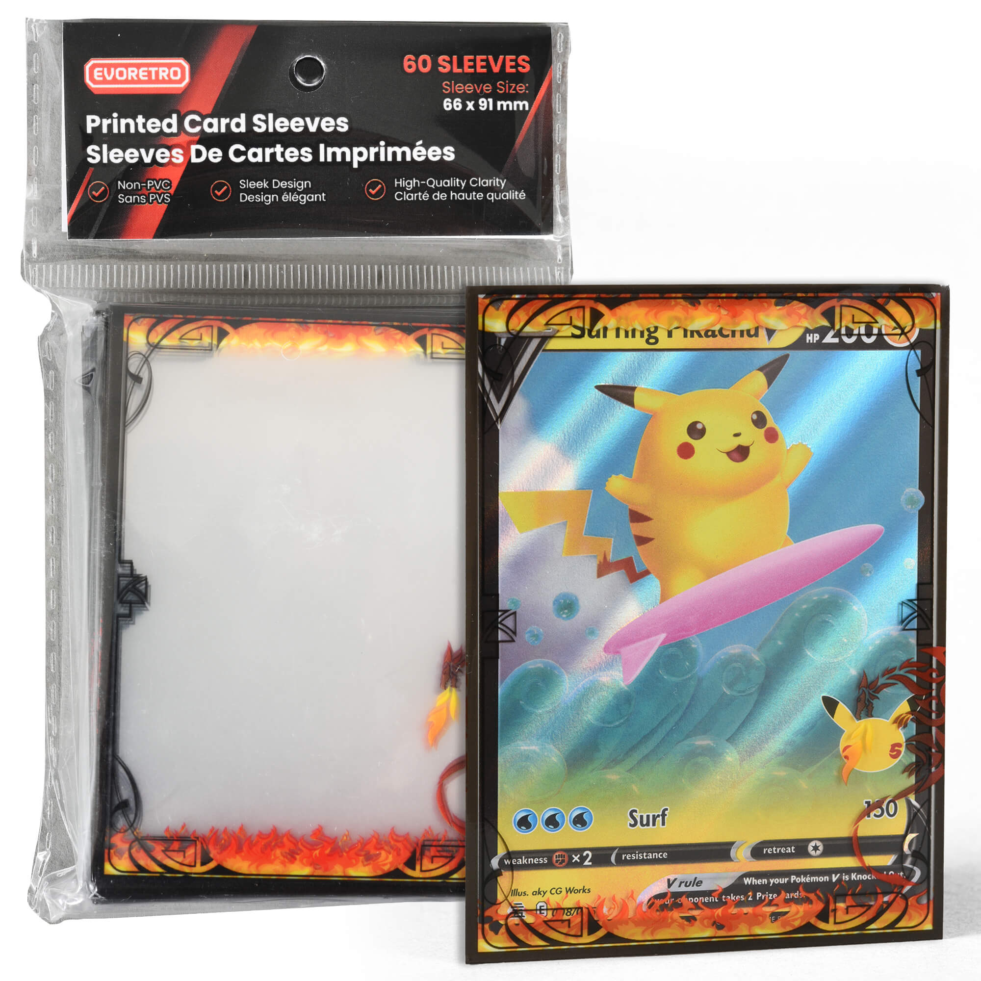 Pochettes de protection pour cartes parfaitement adaptées au jeu Pokemon et aux cartes à collectionner