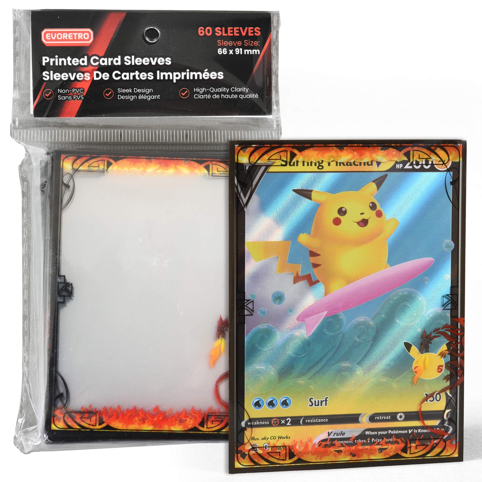 Pochettes de protection pour cartes parfaitement adaptées au jeu Pokemon et aux cartes à collectionner