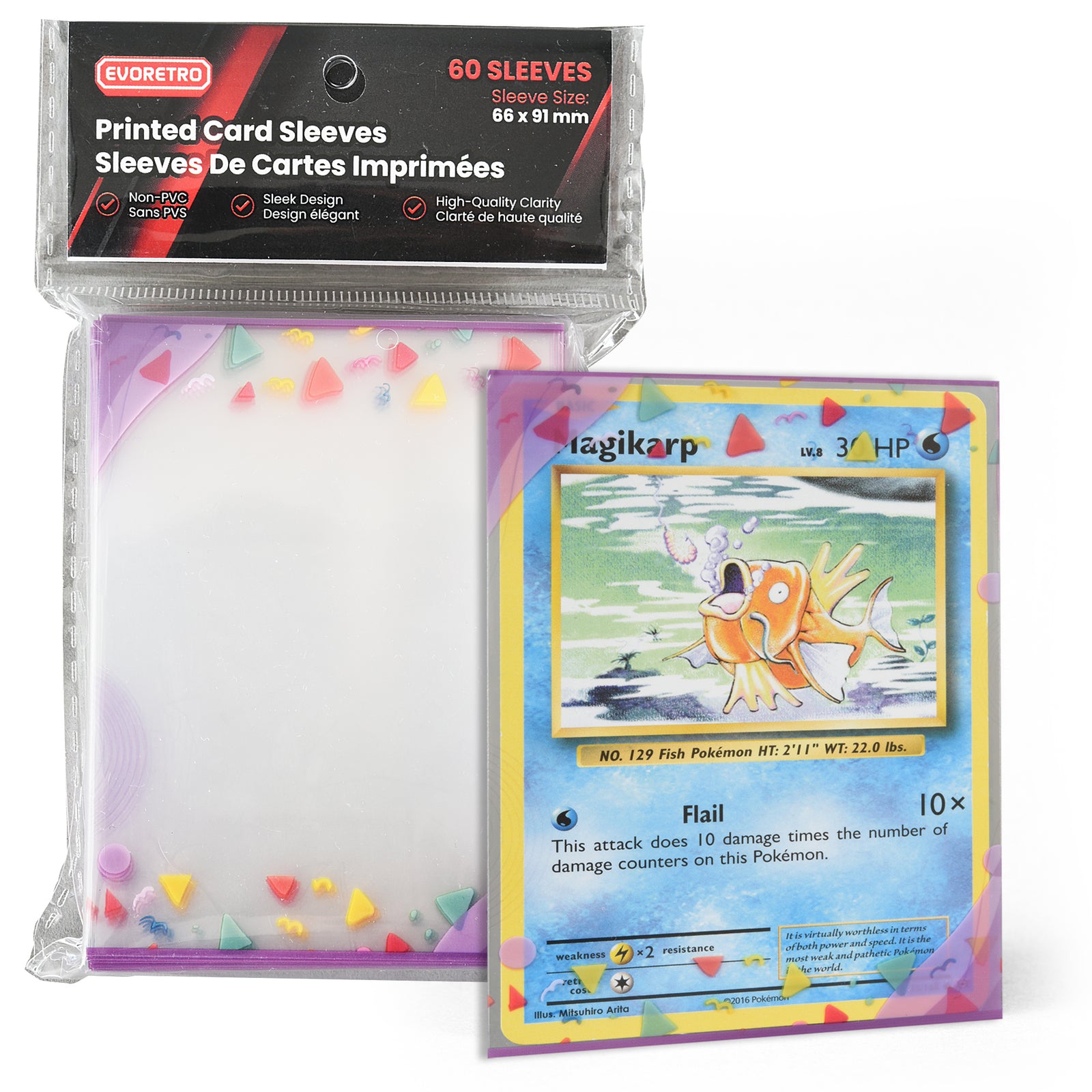Pochettes de protection pour cartes parfaitement adaptées au jeu Pokemon et aux cartes à collectionner