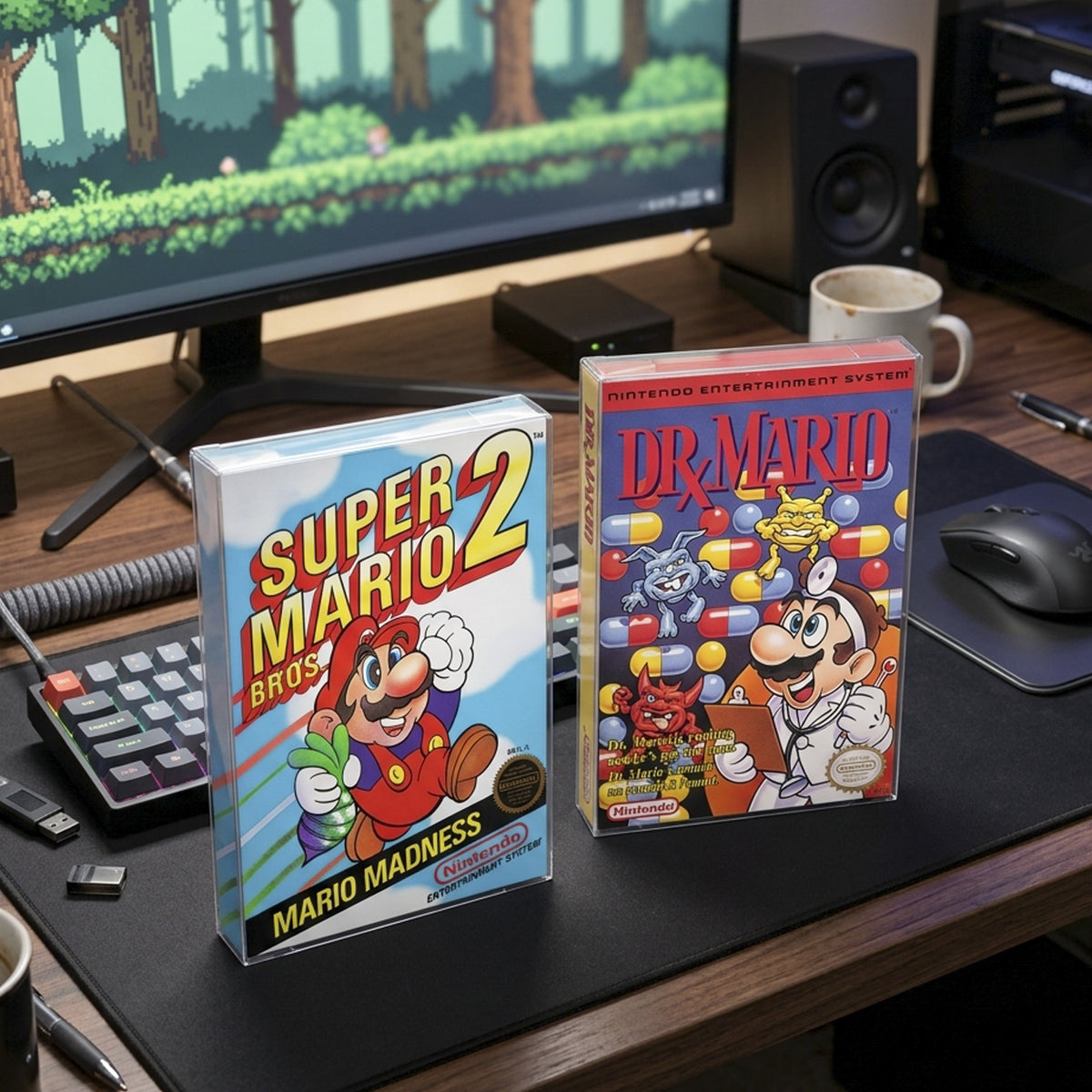 Protecteurs PET EVORETRO pour boîtes de jeux Nintendo NES — paquet de 25