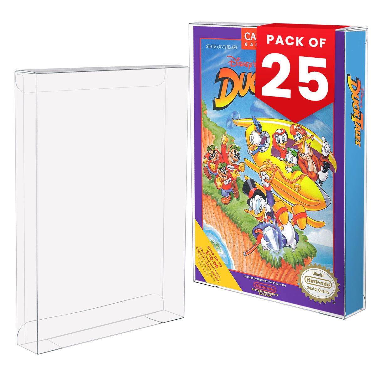 Protecteurs PET EVORETRO pour boîtes de jeux Nintendo NES — paquet de 25