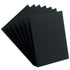 Several EVORETRO matte black card sleeves, standard size 66 x 91 mm, displayed outside of their packaging to showcase the sleeve texture and finish.