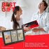 Man and woman holding the acrylic frame box, with text about it being a great present for collectors.