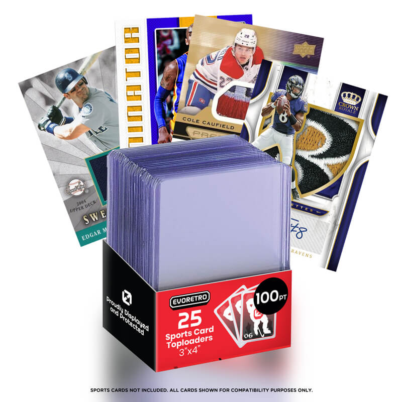 EVORETRO Top Loader 100 pt for Sport Card with Memorial 100pt