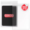 Resealable team bags for trading cards – clear protective card packaging – EVORETRO 100 packs of 100