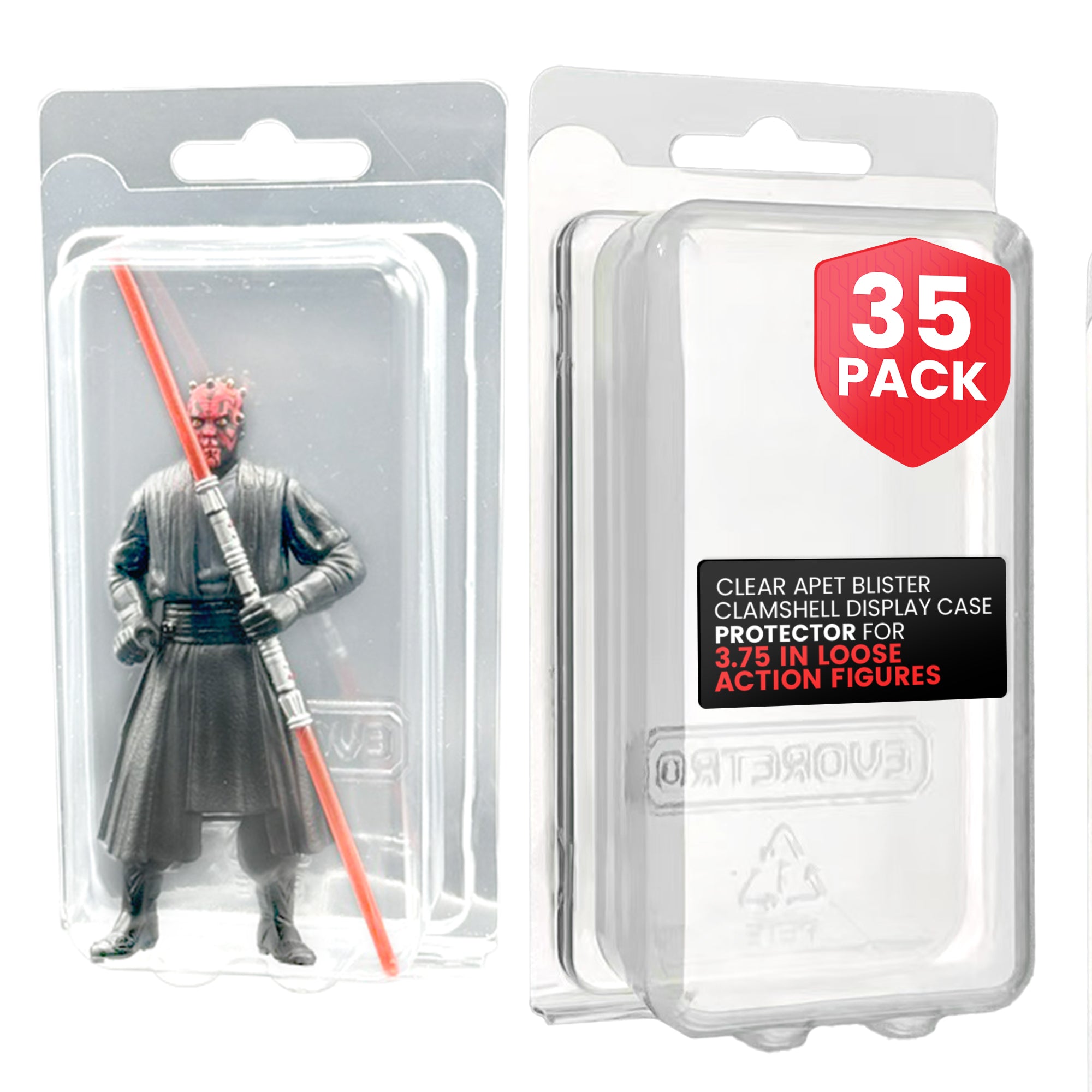 EVORETRO Action Figure Blister Packs for 3.75, Large