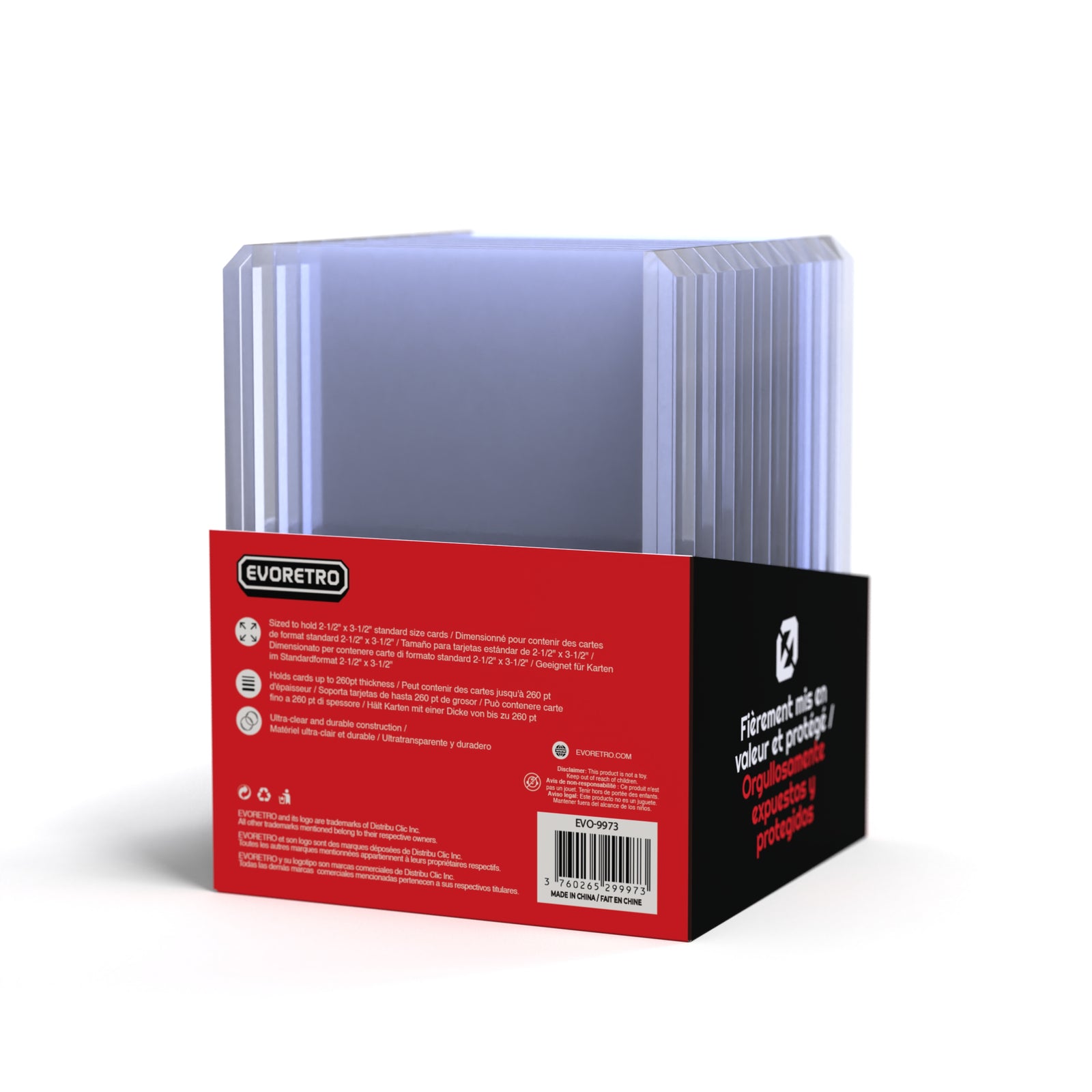 toploader card sleeves cm dimensions EVORETRO Topload Card Holder 3x4 130pt Pack of 10 – EVORETRO Canada main image 1
