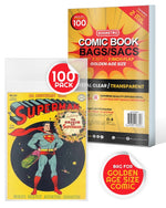 Clear OPP comic book bags for Golden Age comics – 0.05mm protective sleeves 100-pack – EVORETRO