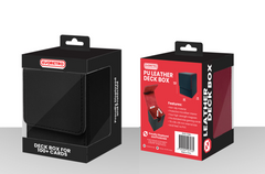 EVORETRO Black Deck Box for 100 double-sleeved cards or 120 single-sleeved