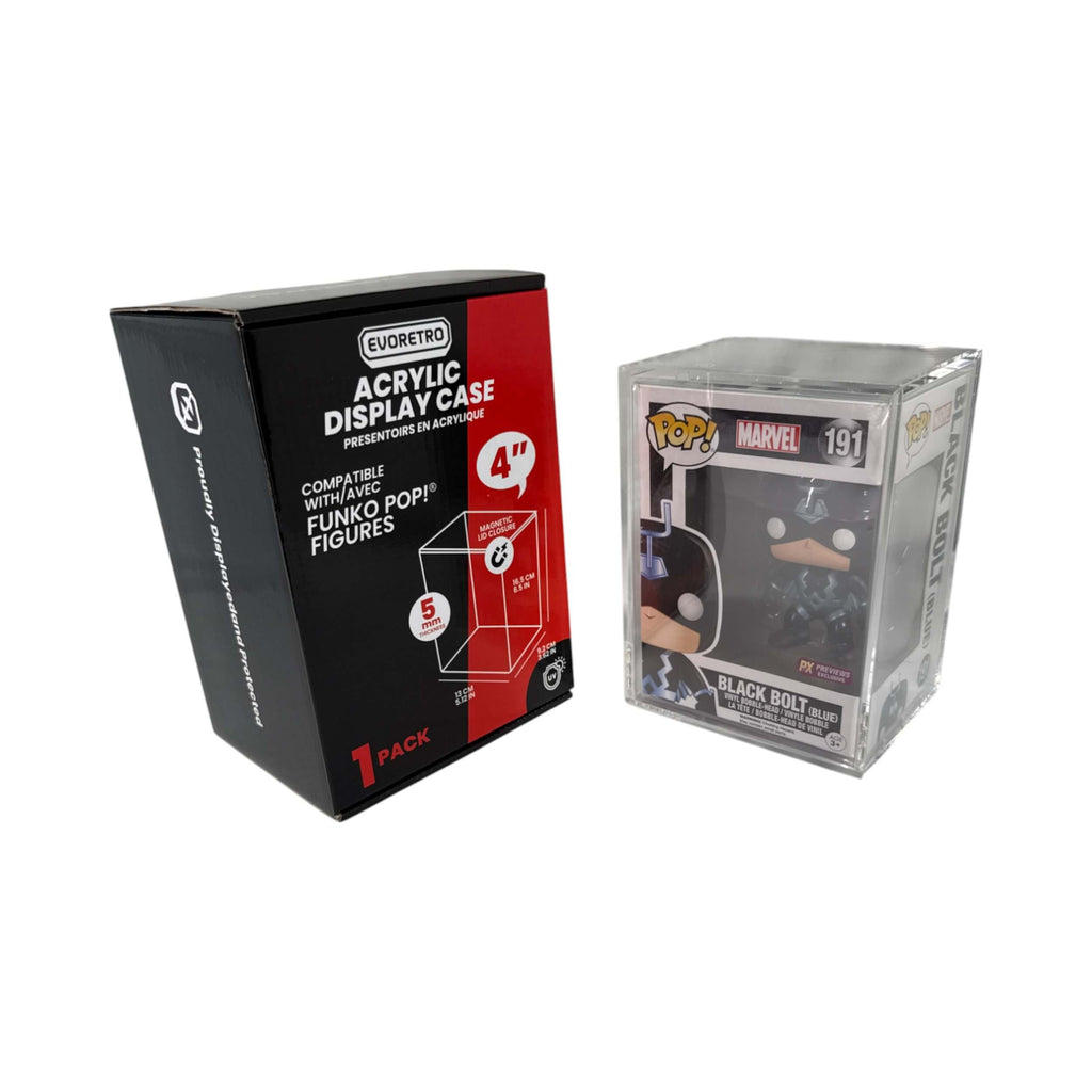 Acrylic Funko Pop display box with sturdy protective design – EVORETRO 4 inch