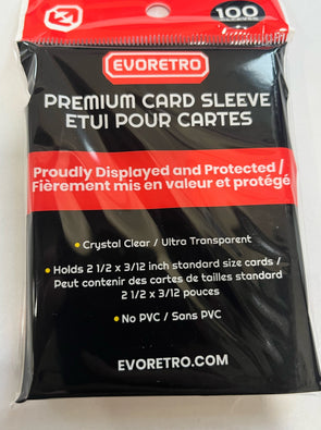 EVORETRO Premium Card Sleeves Pack of 100