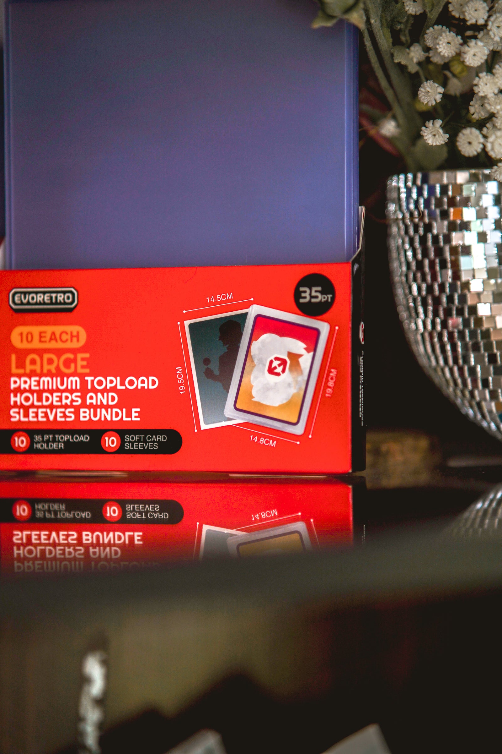 Jumbo Toploader & Sleeves Bundle – 35pt (10 Toploaders + 10 Sleeves)