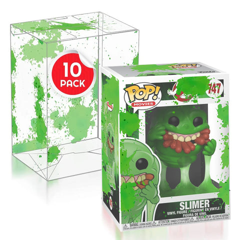 Funko Pop 4 Pouces - Vert Splatter PET Protecteur 0.40MM - Paquet de 10