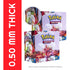 5x Pokemon Booster Large Box PET Protector Soft Crease 0.50 MM