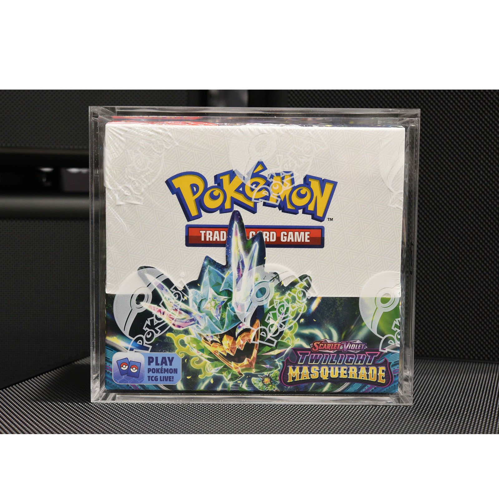 Coffret Booster Pokémon avec couvercle coulissant anti-UV - Protection acrylique 4,0 mm